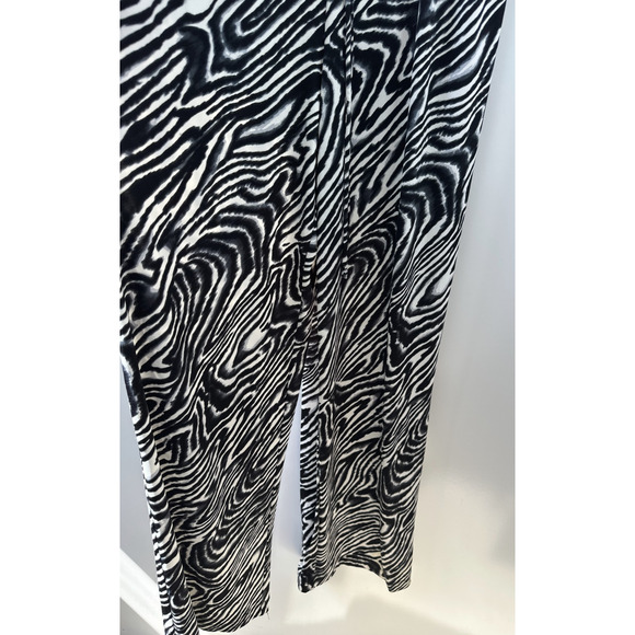 NWT Calvin Klein Zebra Animal Print Jumpsuit Drawstring Sleeveless Size 6 - Picture 5 of 14